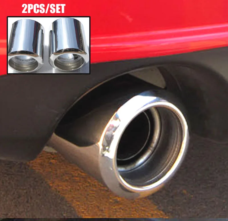 2 шт. стальной наконечник выхлопной трубы для MAZDA 6 2009 CX 5 CX5 2013 2017 Mazda 3 глушитель