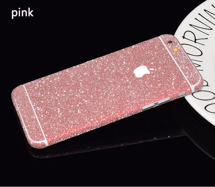 Блестящая блестящая наклейка для мобильного телефона iPhone 7 7s цветная Защитная