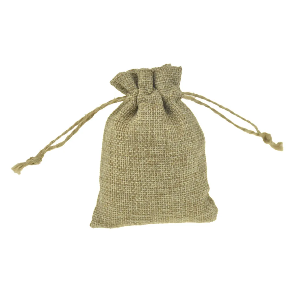 Высококачественный Лен джутовый цвет с хлопковым шнурком 200 шт. рождественские