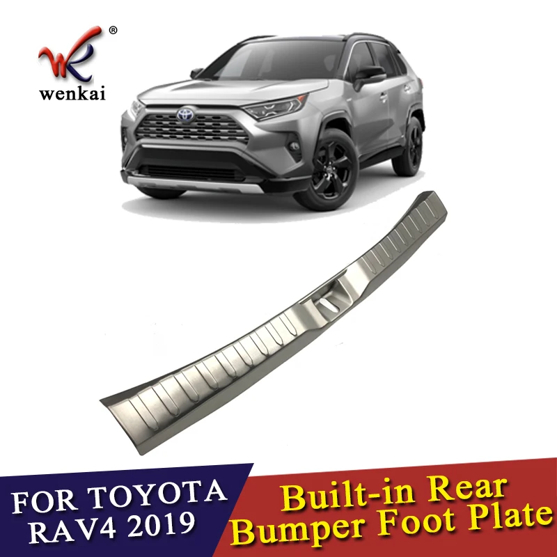 Защитная накладка для заднего бампера из нержавеющей стали Toyota Rav4 2019