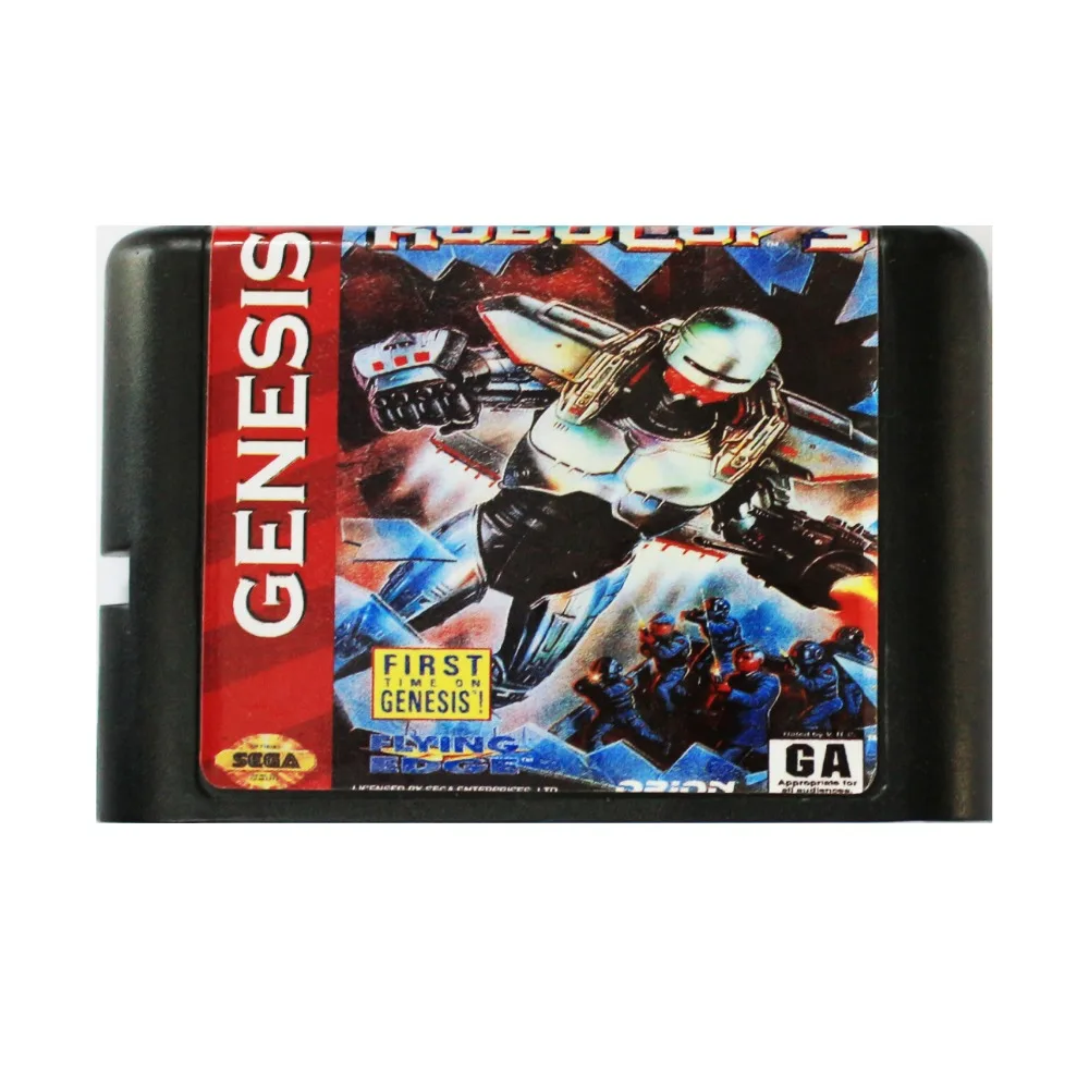 Робокоп 3 16 бит MD карточная игра для Sega игры SEGA Mega Drive Genesis|Картриджи| |