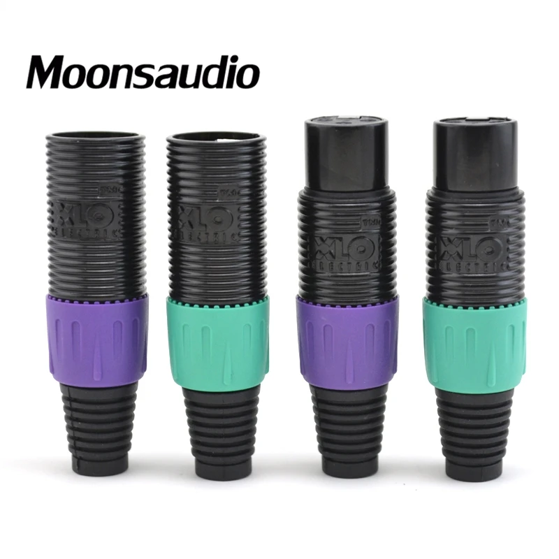 4 шт XLO Ссылка 24K с позолотой XLR plug баланс разъем для аудио соединительный кабель|xlr