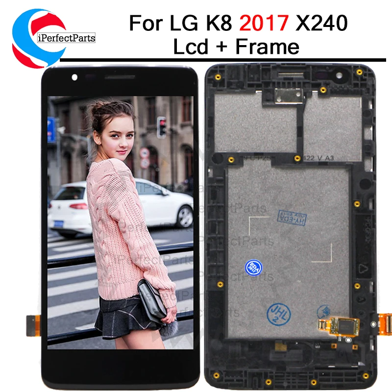 ЖК дисплей 5 0 ''для LG K8 2017 X240 сенсорный экран дигитайзер с рамкой полная сборка
