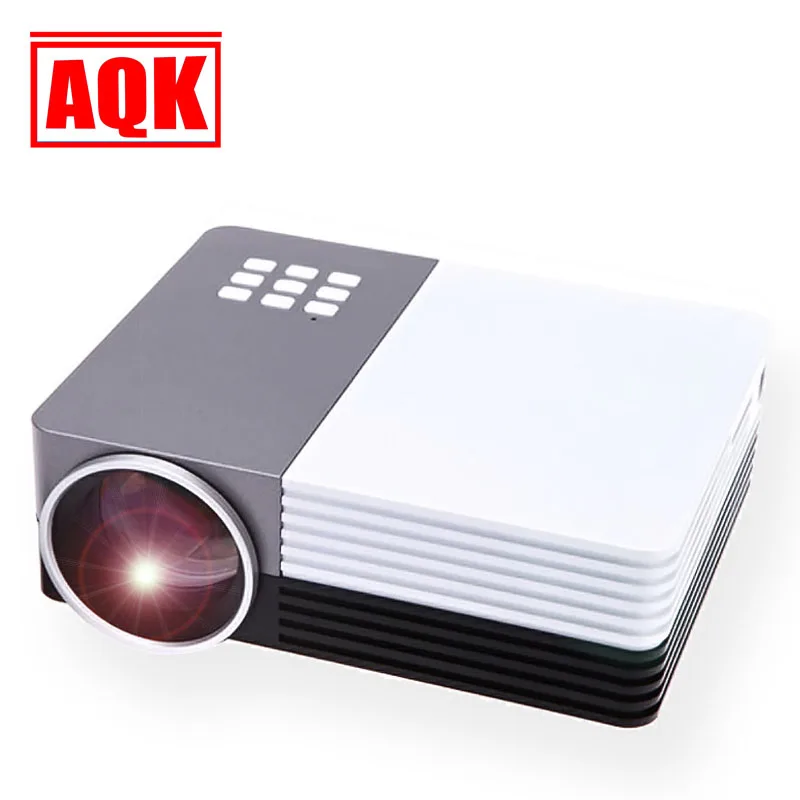 Aqk LE50 мини светодиодный проектор 1080 P HDMI Дома USB Media Player projetor мультимедийных
