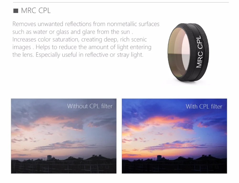 PGYTECH MRC CPL Filter Camera Lens for DJI Mavic Air RC Quadcopter | Электроника