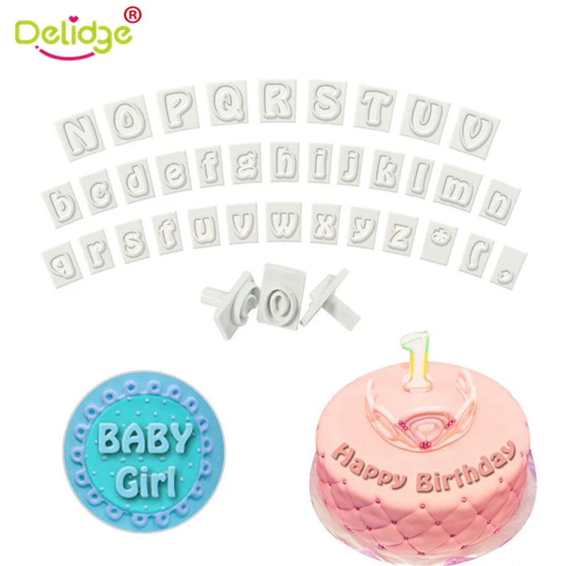 64 символов верхний нижний чехол Алфавит буквы для помадки инструмент выпечки