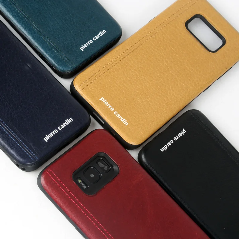 Чехол для samsung Galaxy S8,, Пьер Карден, натуральная кожа, TPU, чехол, чехол для samsung Galaxy S8 Plus, задний Чехол для телефона, чехол s, сумка