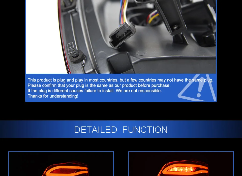 АКД Тюнинг автомобилей задние фонари для Volkswagen Polo 2011- задние фонари светодиодный DRL работает фары, противотуманные фары Задние габаритные огни