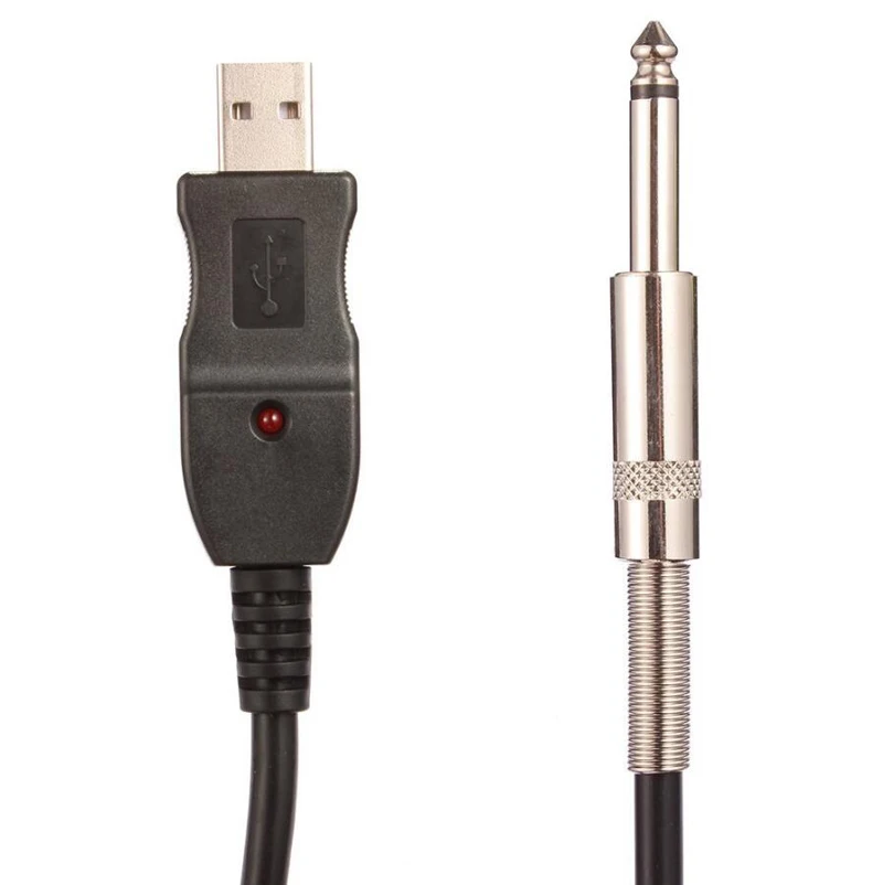 Соединительный кабель для гитары с разъемом USB 1/4 6 3 мм м на USB|Детали и аксессуары