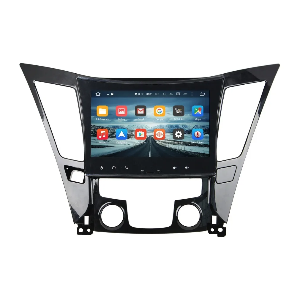 9 &quotAndroid6.0 Восьмиядерный автомобильный DVD видео плеер для hyundai Sonata 2011 2012 2013 с 2 Гб