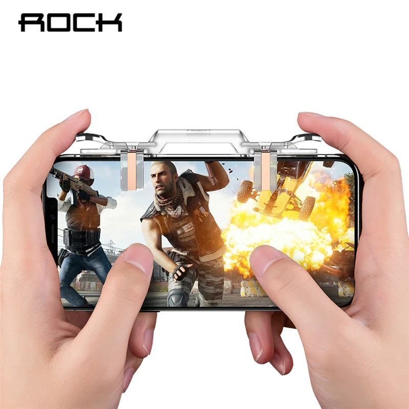 ROCK PUBG мобильный телефон контролор для iPhone X XS MAX 8 samsung Xiaomi игровой джойстик игра