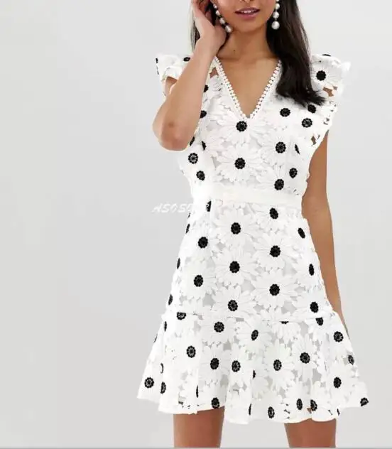 Белое Облегающее Платье наивысшего качества сексуальное платье в горошек без