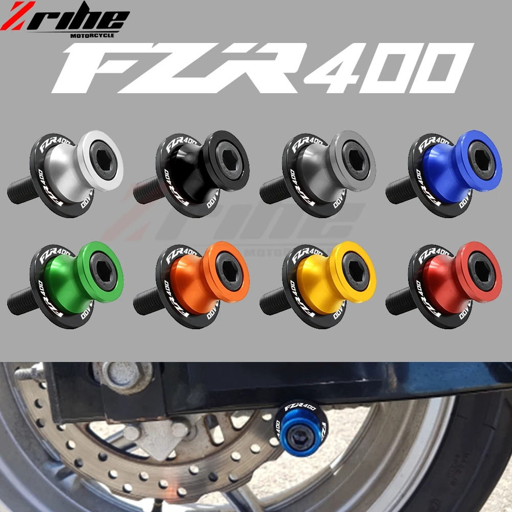 Для мотоцикла Yamaha FZR 400 логотип 10 мм CNC Swingarm катушки стенд винты слайдер для FZR400