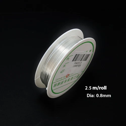 0.8mm Sliver Новинка; Лидер продаж 0,3/0,4/0,5/0,6/0,8 мм Медный провод золото/серебро на браслет самодельный из бисера серьги ювелирных изделий Модные Бисер провод веревки - Цвет: 0.8mm Sliver