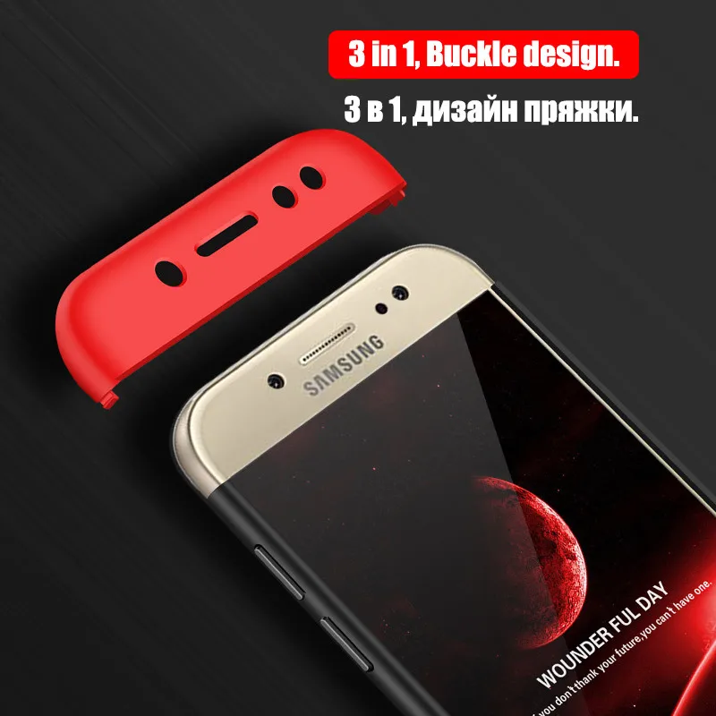 Luxury Case Double Dip Dual Armor 360 Full Protection For Samsung Galaxy S8 J3 J5 J7 Pro 2017 Cover Phone Bags |