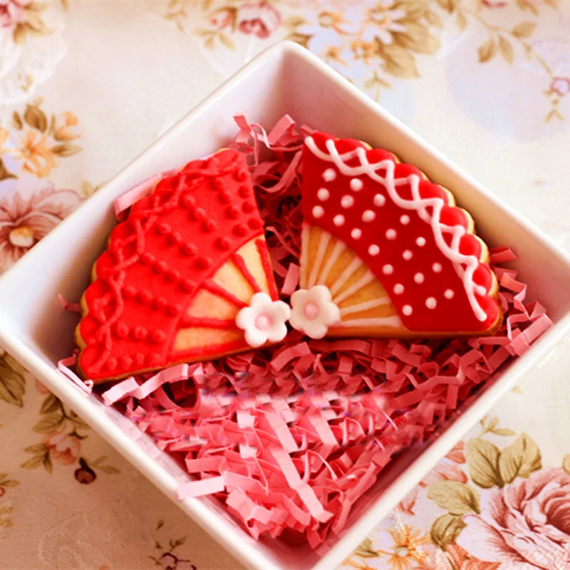 1 шт. китайский веер металлический кулинарный резак печенье реставрация выпечка