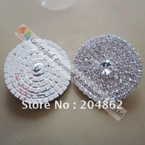 Круглые декоративные прозрачные кристаллы в чешском стиле 10 шт. 50 мм большие