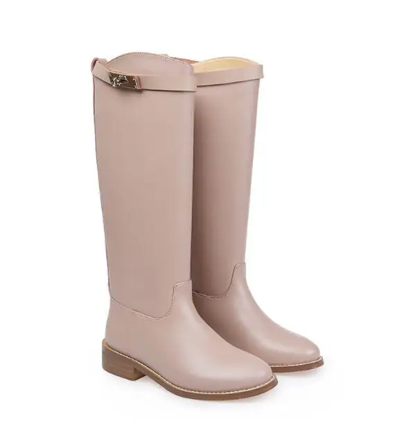 Botines Mujer 2018 Сезон весна лето Ботинки с высоким голенищем коричневого и серого
