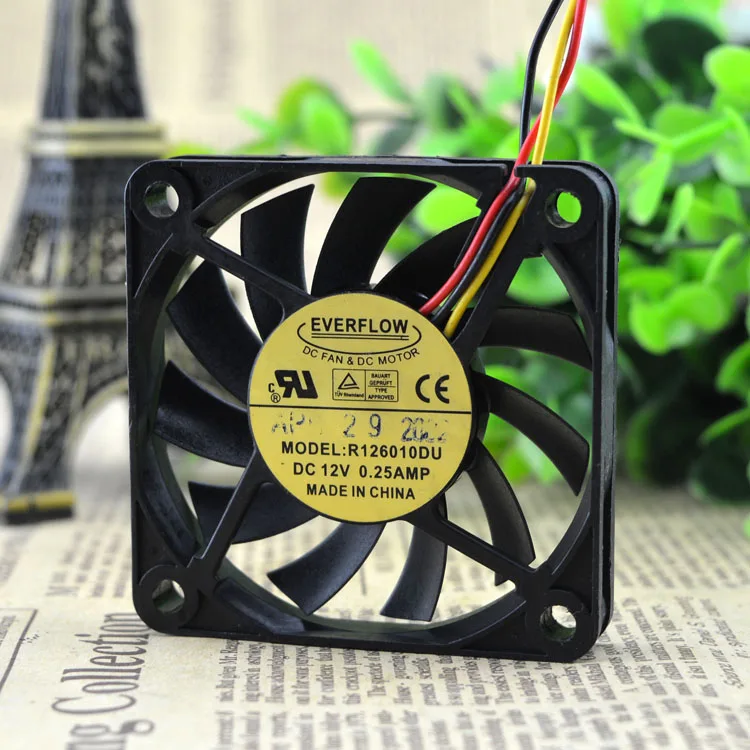 

Free Delivery. R126010DU A 6010 6 cm 12 v 0.25 A 3 line cooling fans