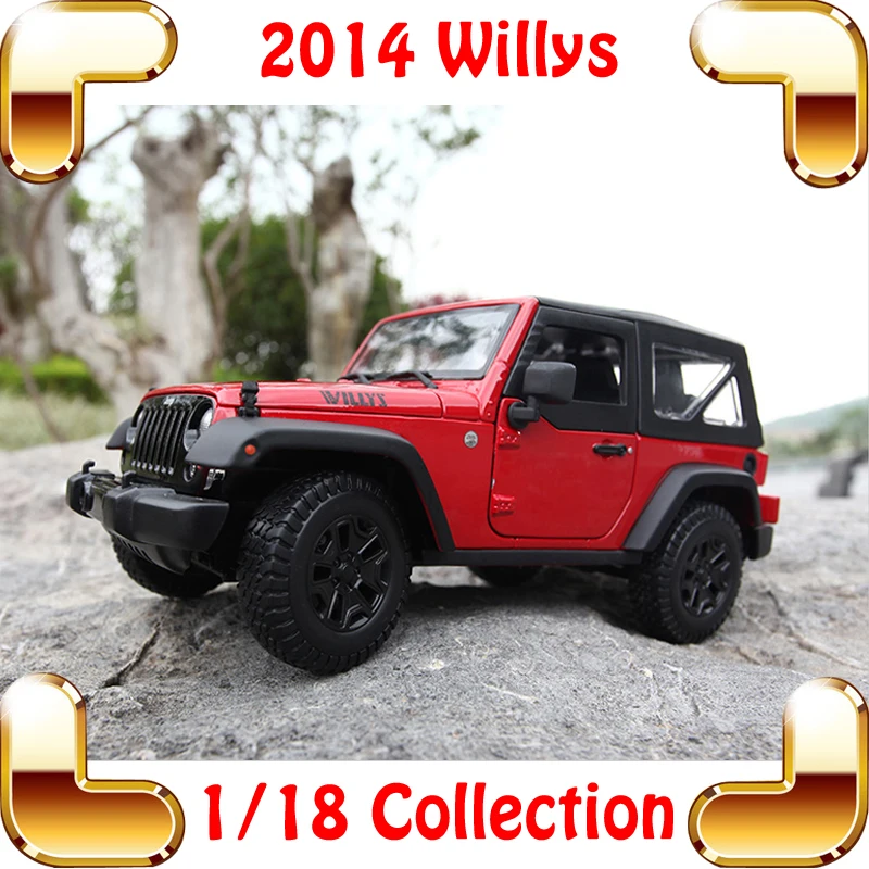 Новогодний подарок Willys 1/18 большая модель автомобиля внедорожника джипа серии