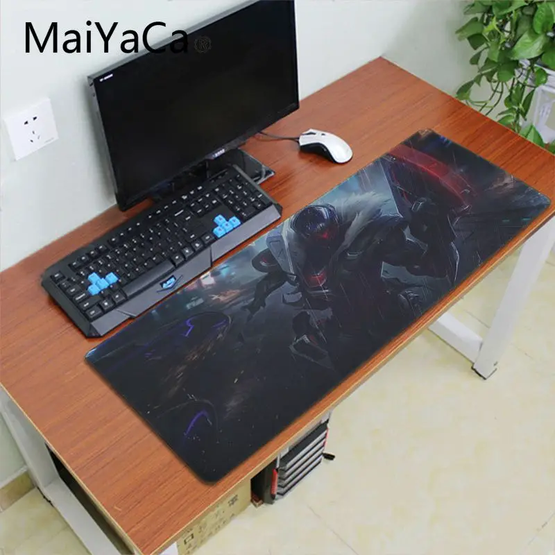 Maiyaca Подарочный коврик для мальчика Лига Легенд jhin красивый коврик для мышки в стиле аниме запирающийся край игровой коврик для мыши Коврик для клавиатуры