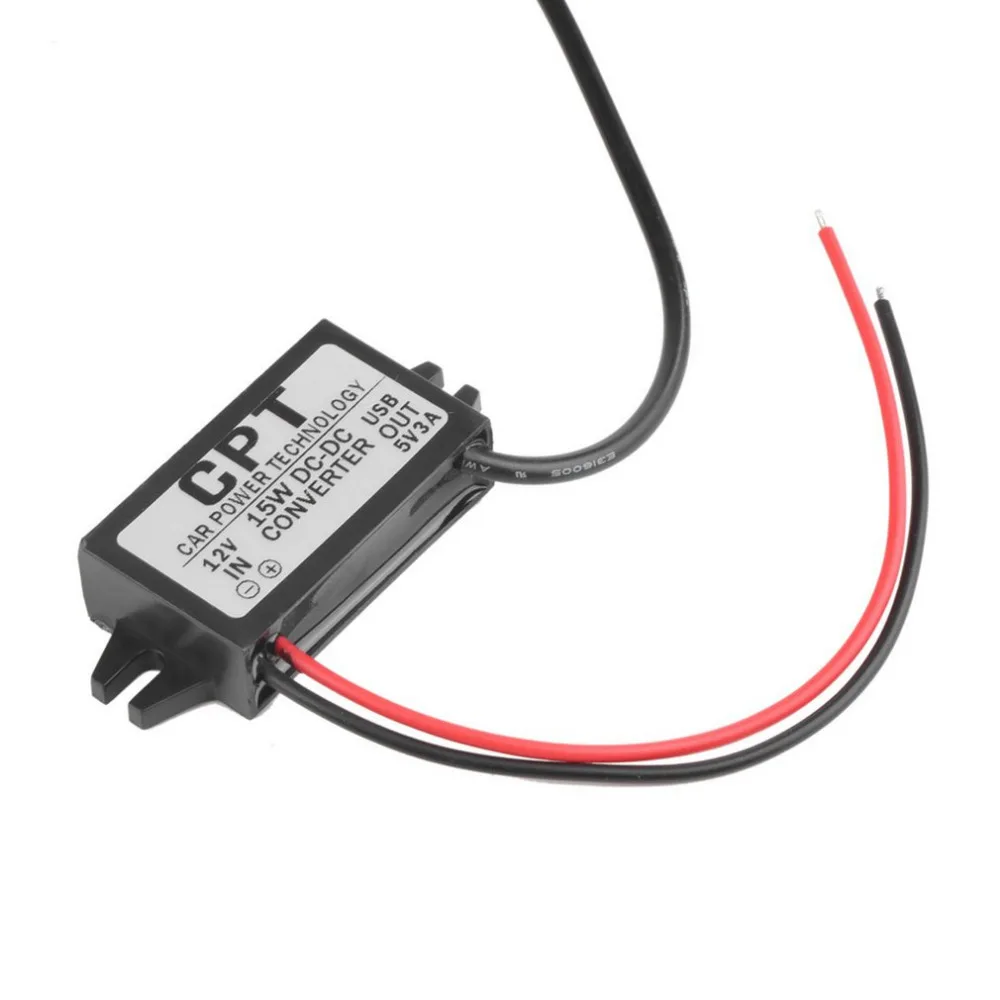 Новейший модуль преобразователя постоянного тока от 12 В до 5 3 А 15 Вт USB-адаптер