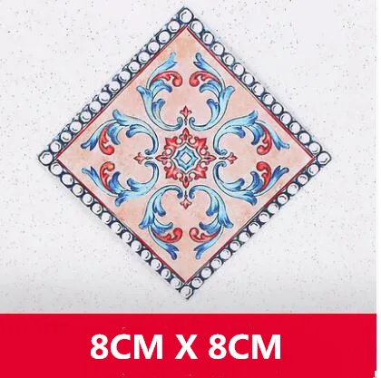 8CM X8CM 20 штук! Экологические самоклеющиеся наклейки для ремонта плитки Водонепроницаемая напольная мозаичная плитка наклейки для домашнего строительного инструмента - Цвет: 8CM X8CM
