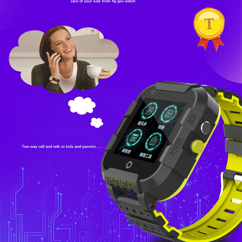 Лучшие Дети Рождественский подарок на день рождения 4g Android умные часы дочка сын