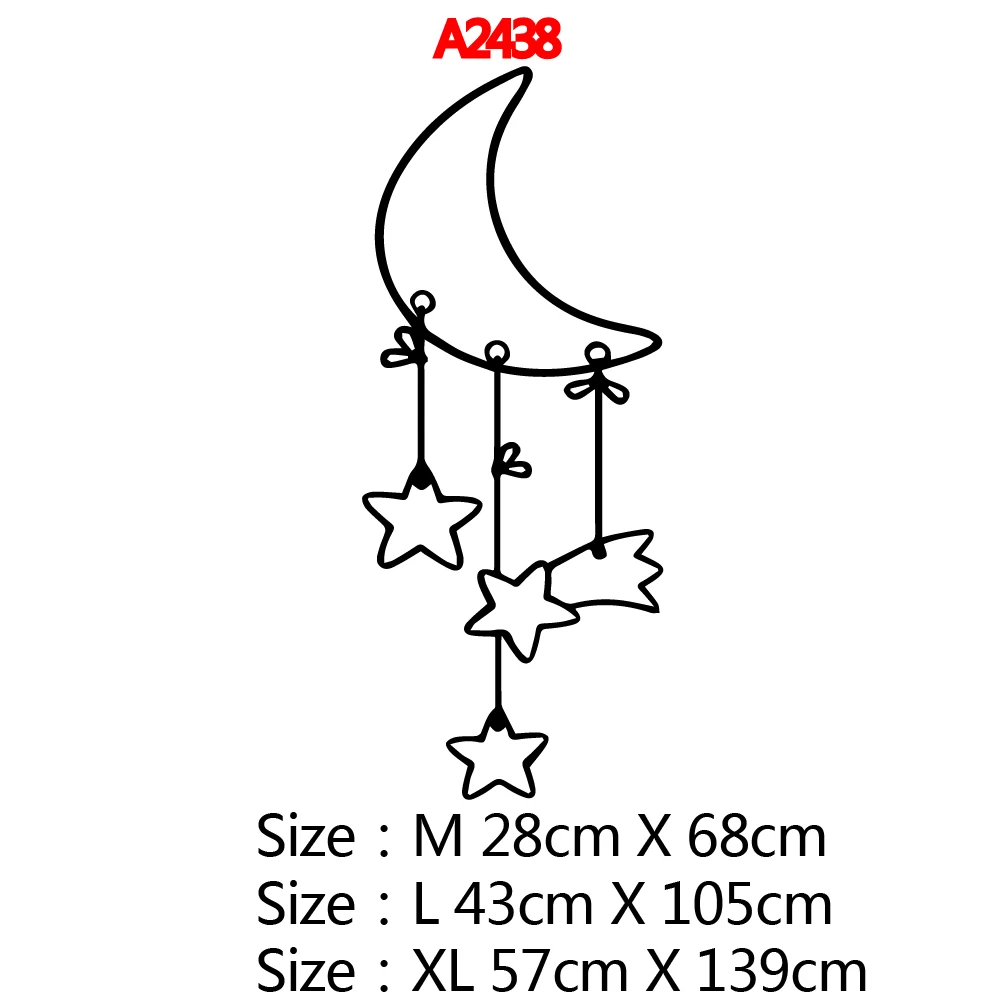 Drop Shipping moon star Wall Sticker Removable Stickers Diy Wallpaper For Kids Rooms Decor Decoration Accessories Murals | Дом и сад