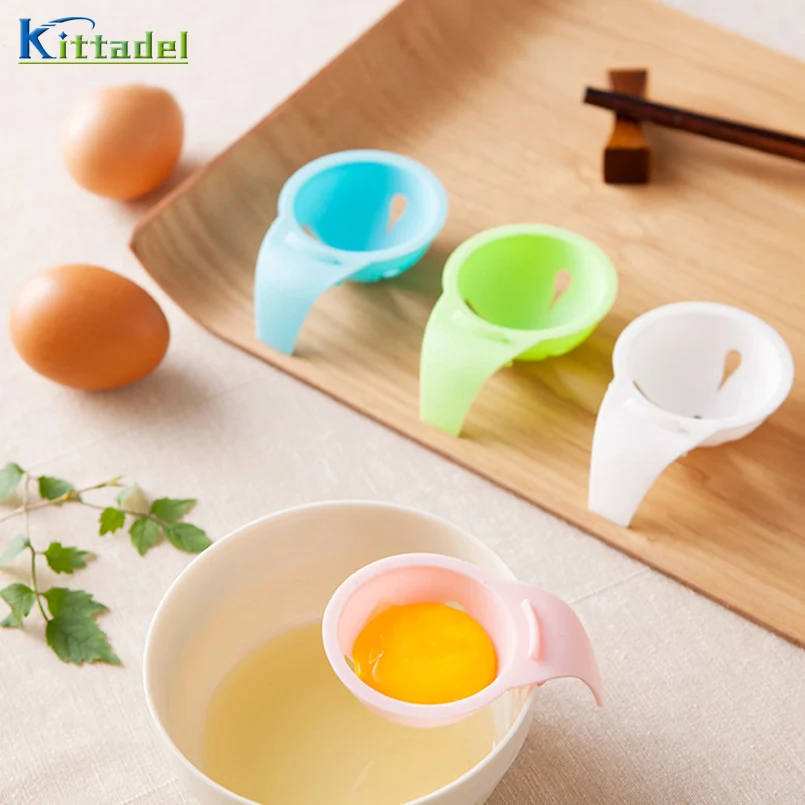 1 шт. пищевой пластиковые яйца желток Белый сепаратор портативный Groove висит яйцо