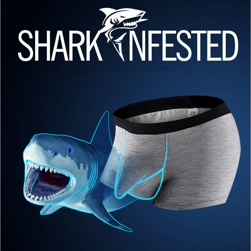 Нижнее белье для мужчин дизайнерские трусы боксеры из модала С Рисунком