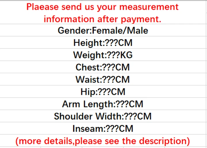 

Extra Fee Of Costume-Made Or Shipping Fee