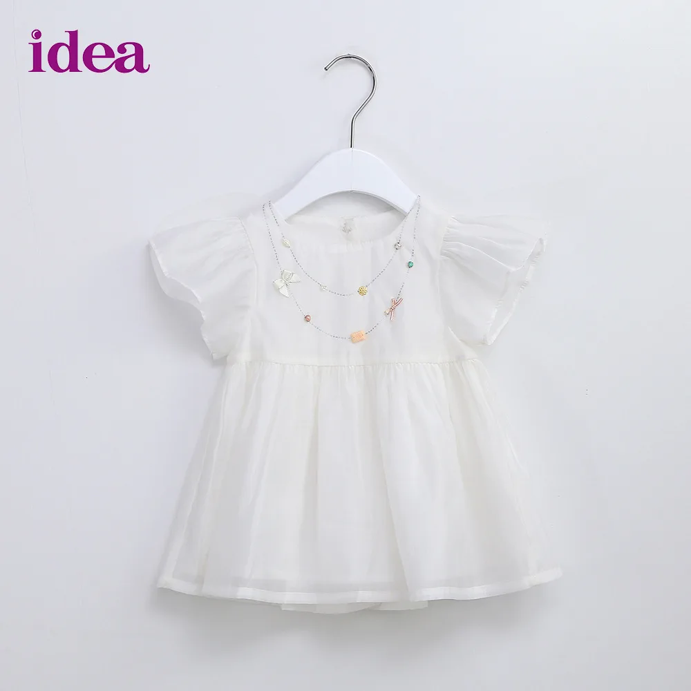 Новинка 2017 года Брендовое летнее платье для маленьких девочек милые платья