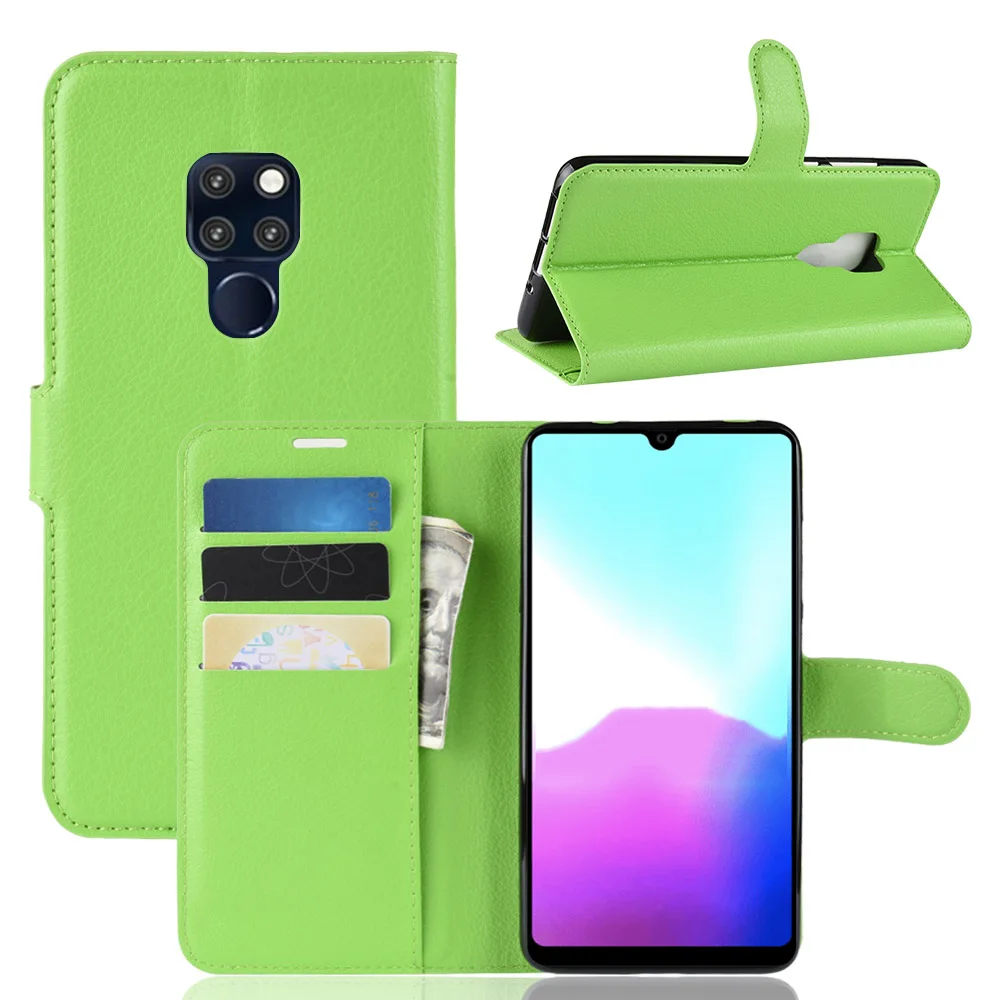 Роскошный кожаный чехол книжка baisxst для Huawei Mate 20 с подставкой и бумажником