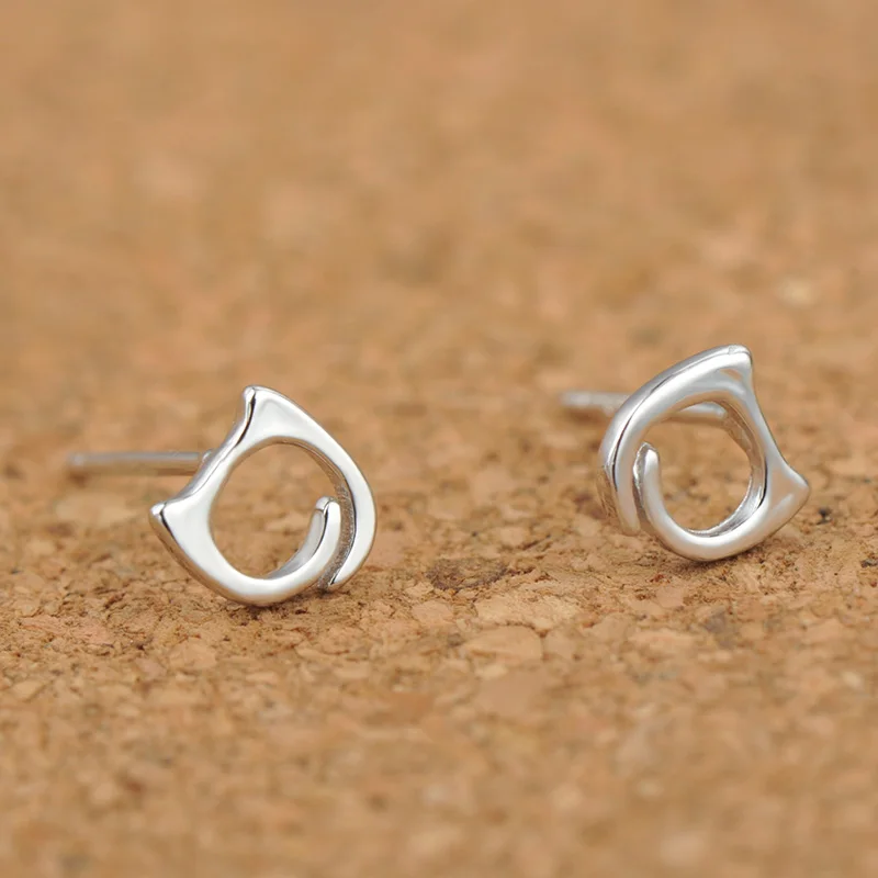 Женские серьги-гвоздики HeeZen Модные Изящные с кошачьими ушками подарочные 2018 |