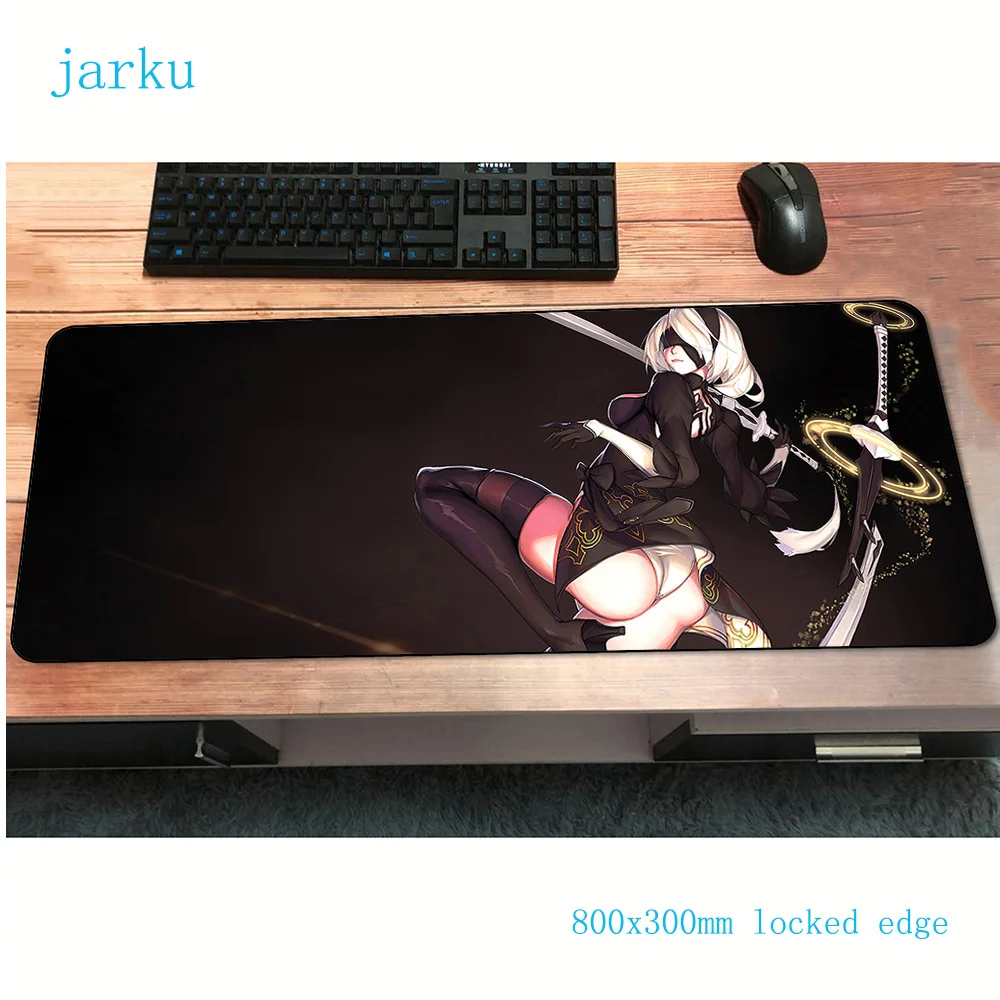 NieR Automata коврик для мыши 800x300x2 мм коврики для мыши notbook компьютерный коврик для мыши Аниме игровая мышь геймерская клавиатура коврики для мыши