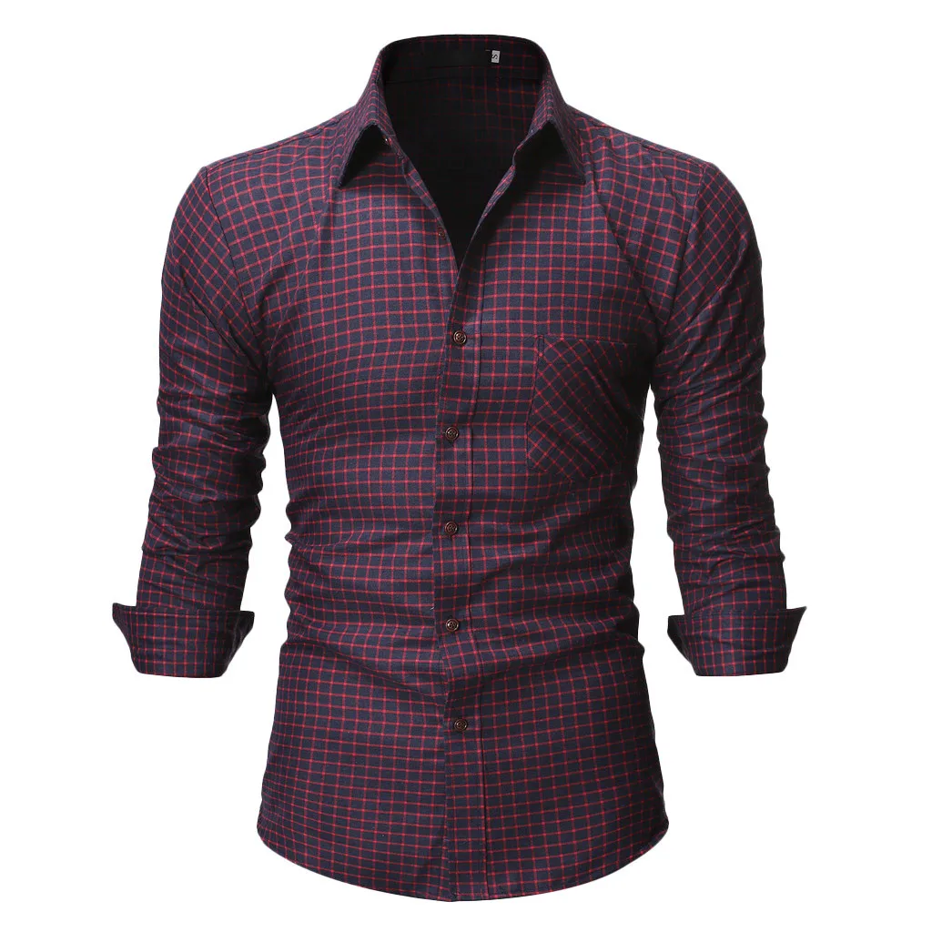 Camisa masculina мужские рубашки мужские повседневные обычные клетчатые Цветочные деловые рубашки с длинными рукавами camisa Топ Блузки мужские рубашки