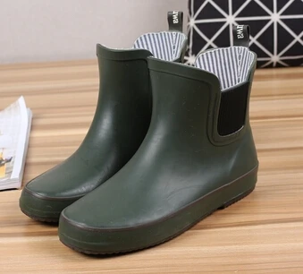 GNZK 2017 brand fashion women Rain boots Water shoes woman rainboots snow rubber black zapatos mujer | Обувь