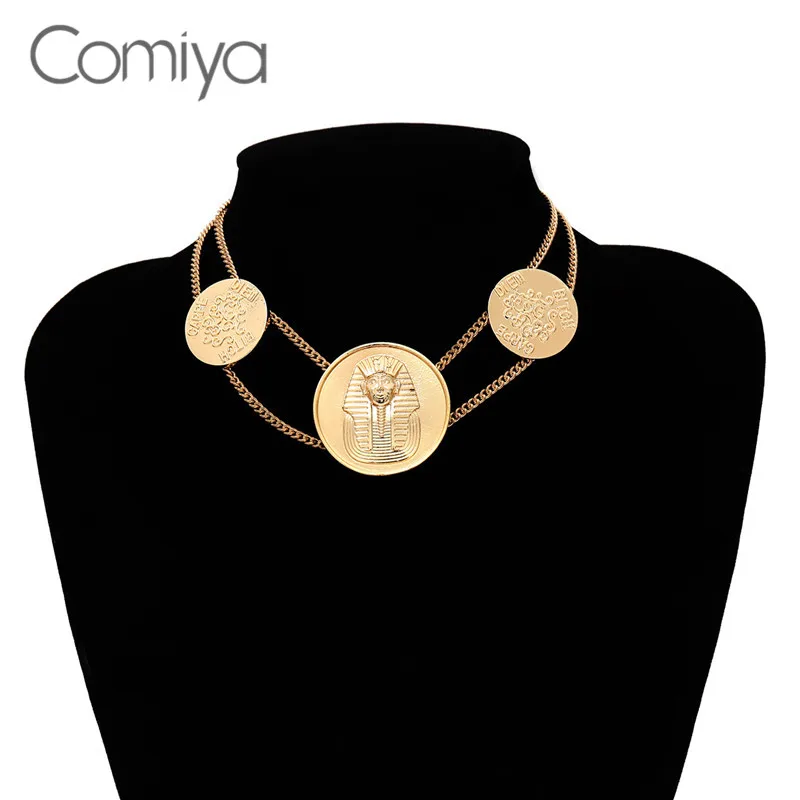Comiya модные ожерелья-чокеры ожерелья для женщин винтажные аксессуары цинковый - Фото №1