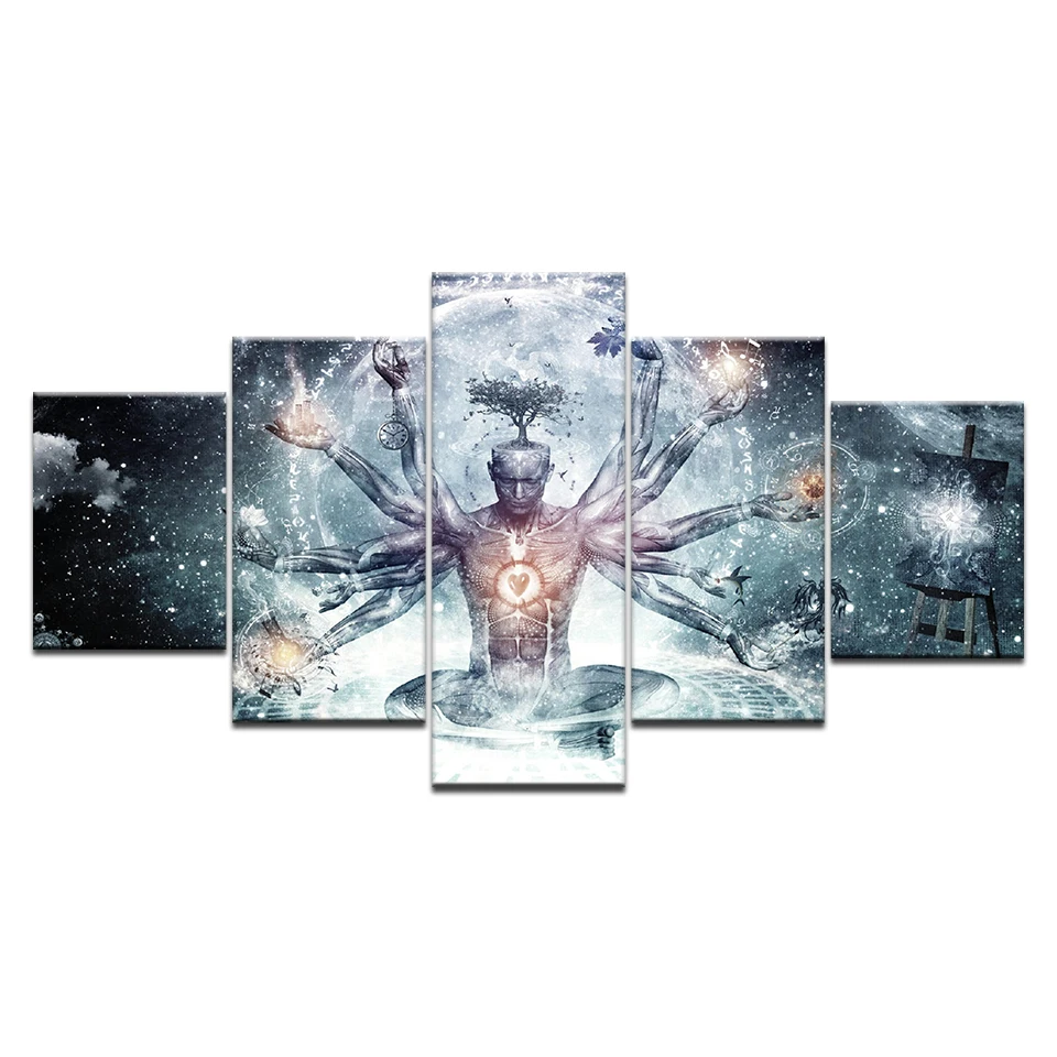 5 шт. HD Холст Картина десять ручной бергамот художественного украшения дома