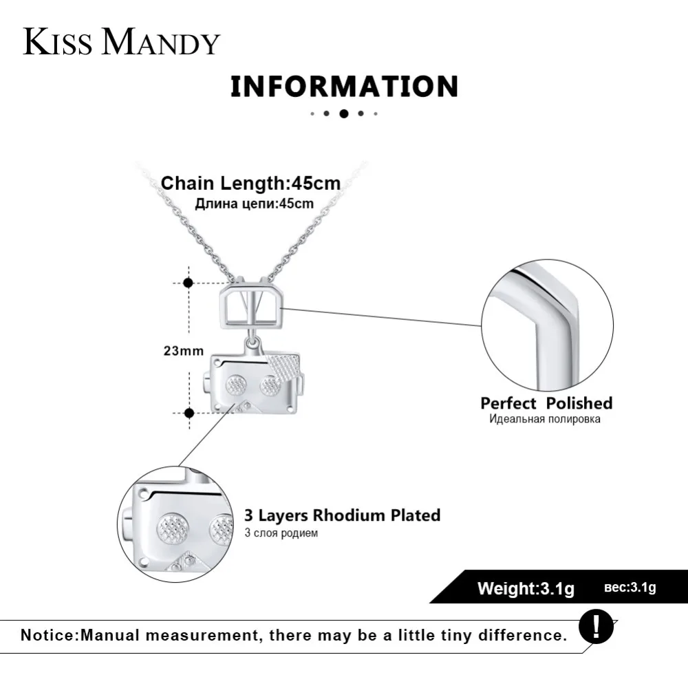 Мини ожерелье с геометрическим рисунком Билли Элио робот KISS MANDY для женщин