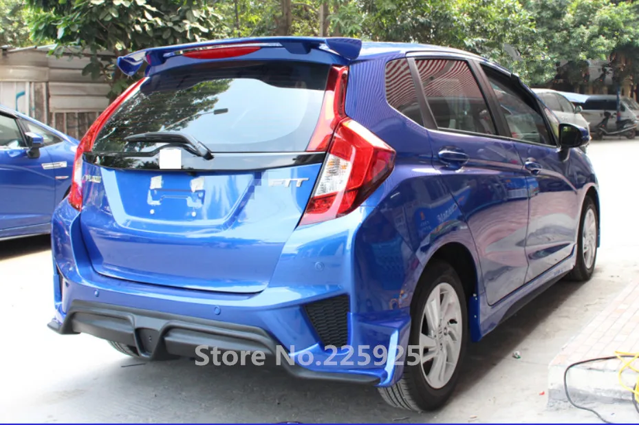 Красящий спойлер MUGEN, задняя крышка крыла, цветной ДЕФЛЕКТОР ДЛЯ Honda GK5 FIT JAZZ, задний спойлер
