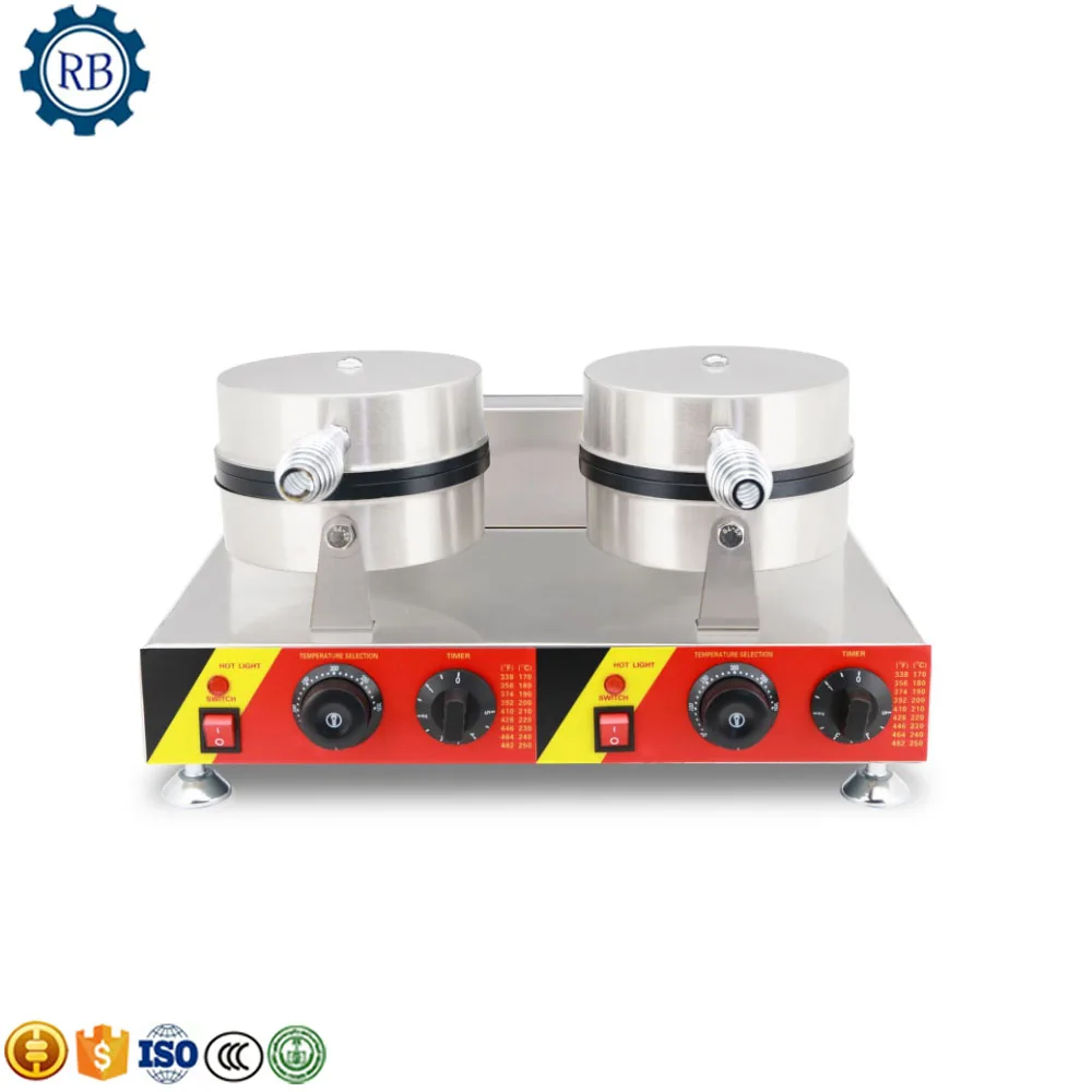 2 головки антипригарная электрическая машина для выпечки вафель вафельница