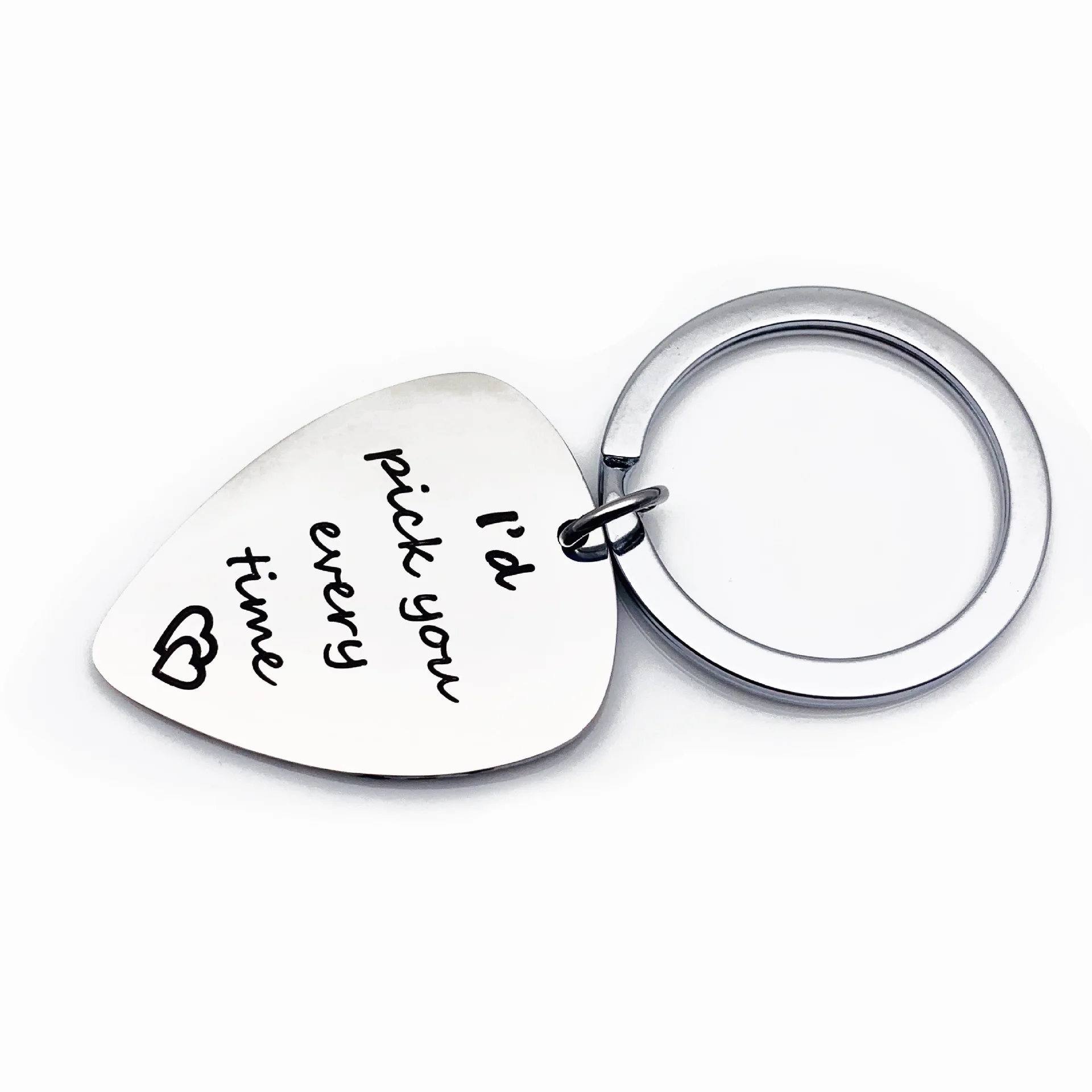 Новинка модный брелок для ключей из нержавеющей стали Я всегда тебя жду