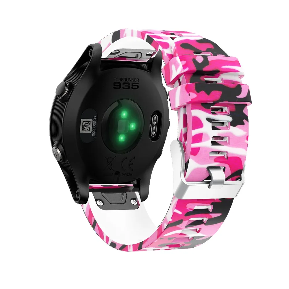 Часы полосы Quick Release запястье часы ремешок для Garmin Fenix 5 forerunner 935 gps ремешок для часов с принтом модные спортивные силиконовые