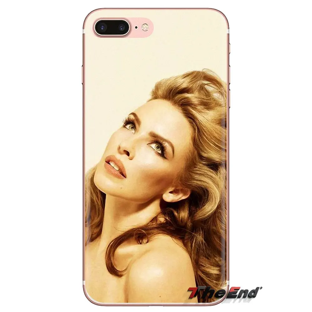 Для Sony Xperia Z Z1 Z2 Z3 Z5 compact M2 M4 M5 C4 E3 T3 XA Huawei Mate 7 8 Y3II Kylie Minogue Sexy Girl Прозрачный чехол из