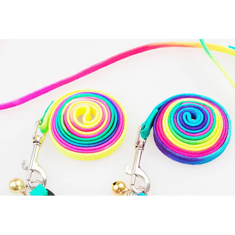 Новый многоцветной поводок для домашних животных собак маленький размер щенков