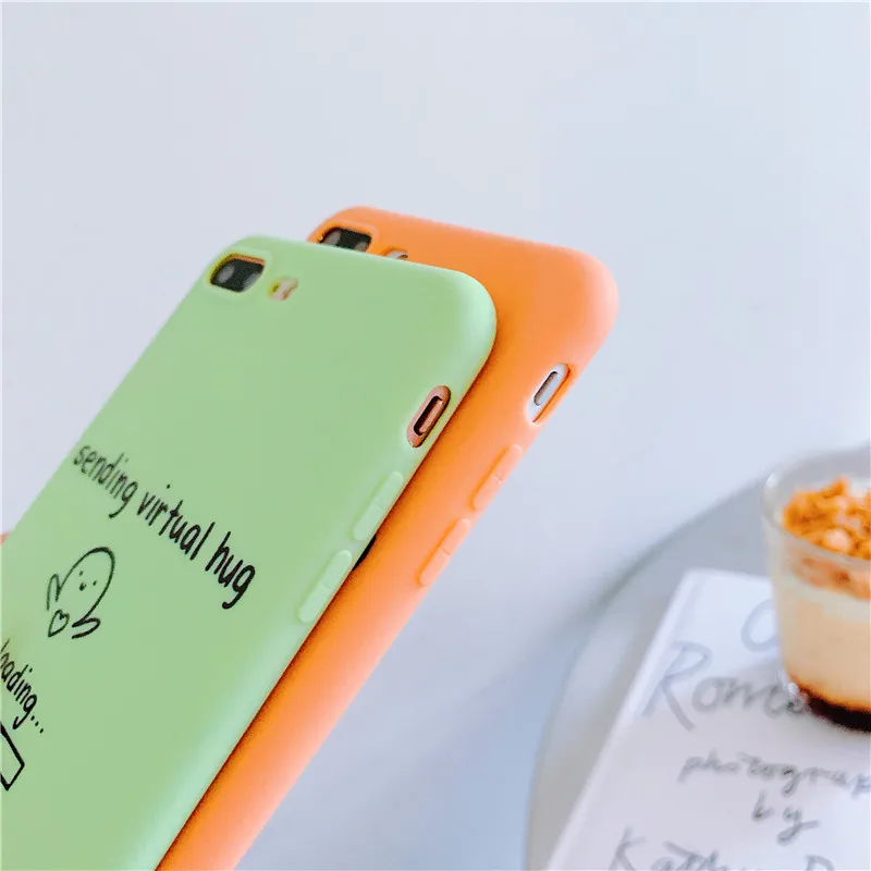 Милые любящие объятия чехол для iPhone X XS MAX XR (отправить виртуальные объятия)