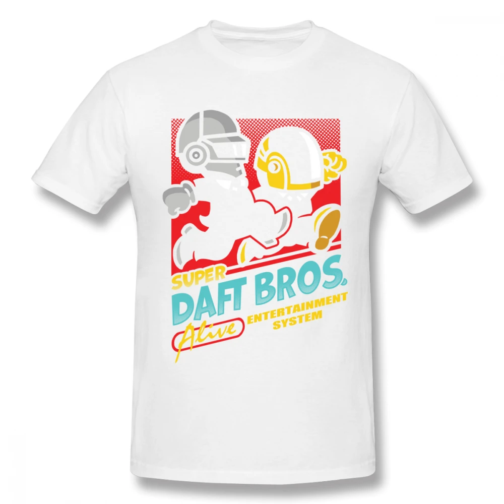Daft Bros Панк футболка для мужчин плюс размер 4XL пара Camiseta | Мужская одежда
