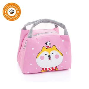 Новая симпатичная изоляционная оксфордская сумка для ланча bonдруга, водонепроницаемая Термосумка для хранения пищи, сумка-холодильник для пикника, мультяшный Кот, сумка-тоут для ланча на молнии